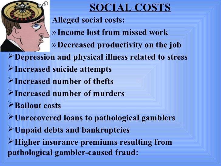 Social costs of casino gambling gambling casino in maryland